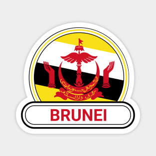 Brunei Country Badge - Brunei Flag Magnet