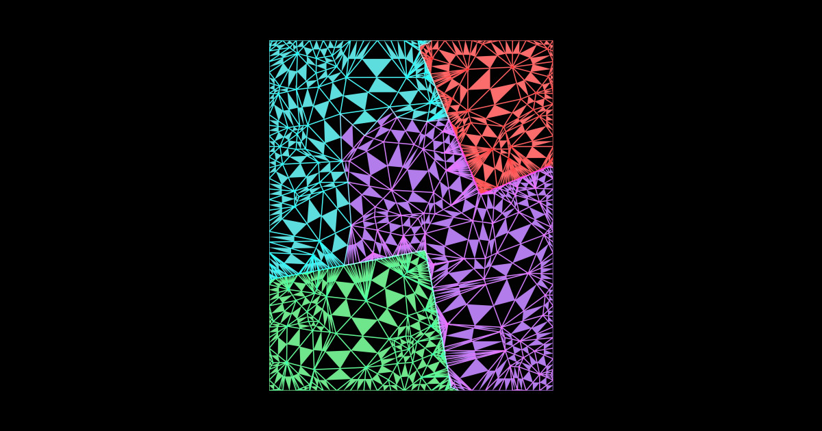 Into the Matrix - Geometric - Sticker | TeePublic