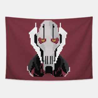 Pixelated General Grievous Headshot Tapestry