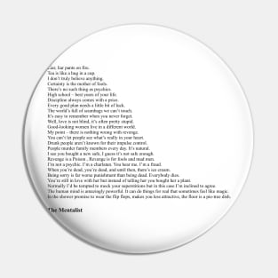 The Mentalist Quotes Pin