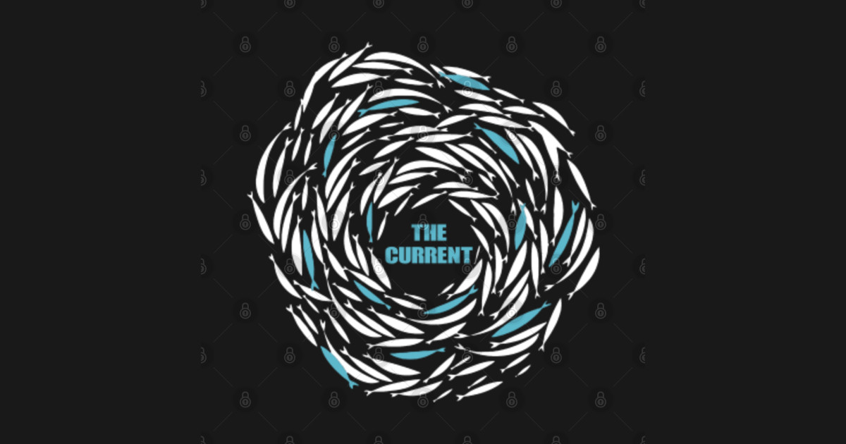 against the current t shirt