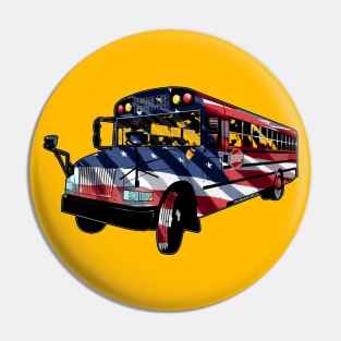 USA School Bus Driver Pin