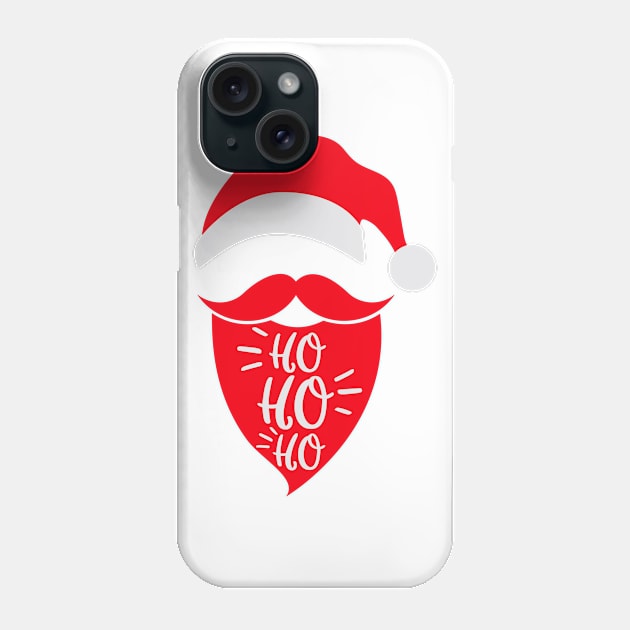 Santa Ho Ho Ho Phone Case by Coral Graphics