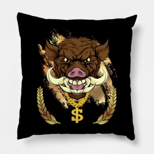 Boar with Swagger - Boar Bling Pillow