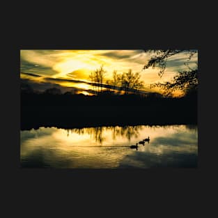 Flatford Mill Sunset (Vintage) T-Shirt