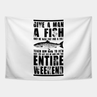 Give a man a fish Tapestry