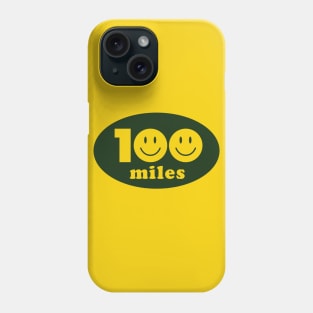 100 Mile Trail and Ultra Running Smiley Face Phone Case