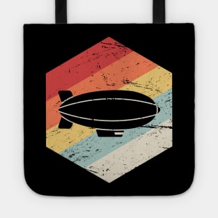 Retro Vintage Dirigible Airship Blimp Tote