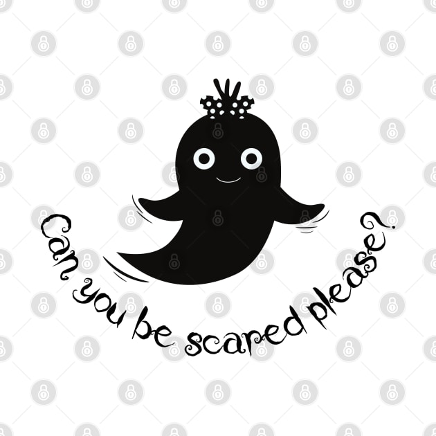 Can You Be Scared Please ? Cute Halloween Ghost by SalxSal