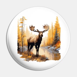 Moose Nature Pin