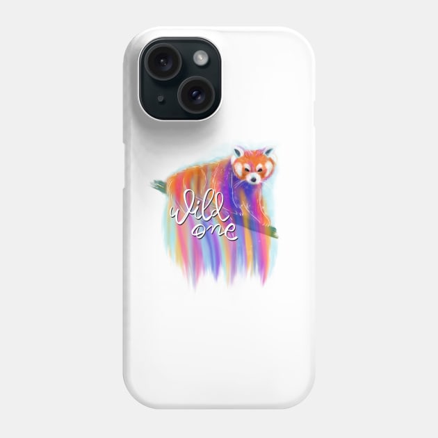 Red panda print Phone Case by DanielK