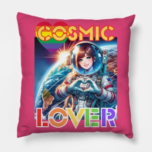 Kawaii, Anime Girl, Cosmic Lover | Catsie Cat Pillow