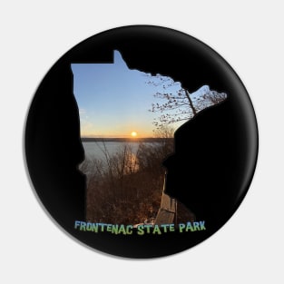 Minnesota State Outline (Frontenac State Park) Pin