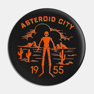 Funny Cool Vintage Alien asteroid city Space Pin