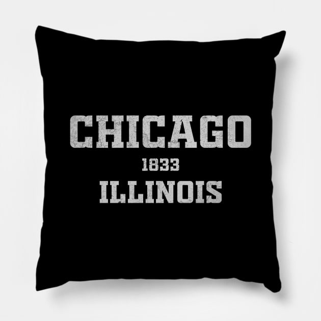 Chicago Illinois Pillow by RAADesigns