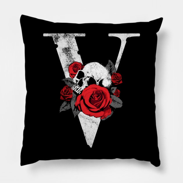 vlone rose skull Pillow by SmithyJ88