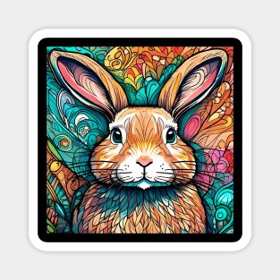 Rainbow Hare #006 Magnet