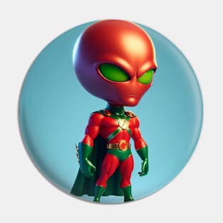 Martian Alien Caricature #16 Pin