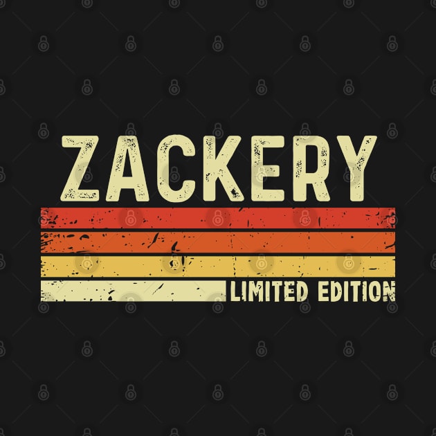 Zackery Name Vintage Retro Limited Edition Gift by CoolDesignsDz