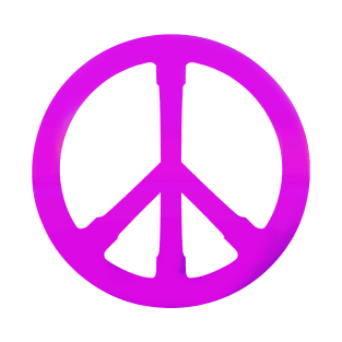 purple peace symbol T-Shirt