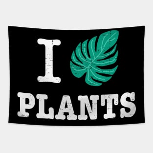 I Love Plants - leaf design Tapestry