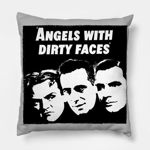 Angels With Dirty Faces Movie Poster Pillow by MovieFunTime