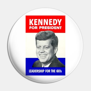Kennedy Vintage 1960 Restored Presidential Election Poster Pin