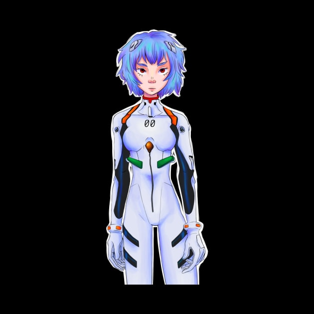 Rei Ayanami (Neon Genesis Evangelion) by juulsart