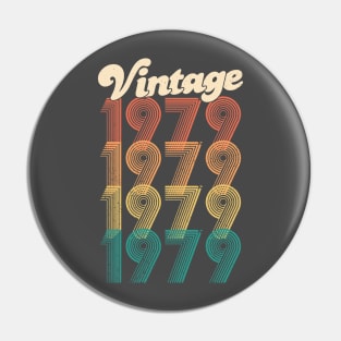 40th Birthday Gift - Vintage 1979 T-Shirt Classic Women Men Pin