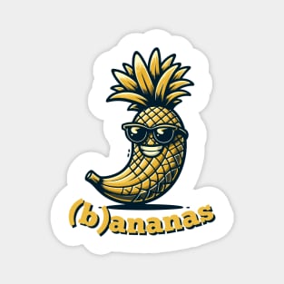 (b)ananas | Tropical Banana Pineapple Smile Fusion | Fruit | Ananas Magnet