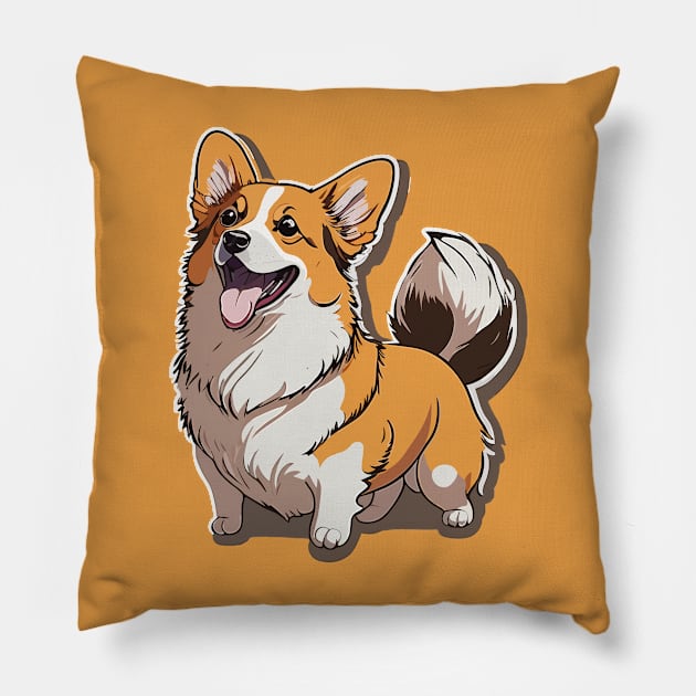 Corgi Portrait Pillow by SpriteGuy95