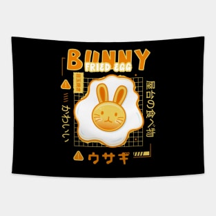 Aesthetic Fried Egg Bunny Tapestry