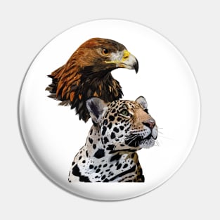 Golden Eagle and Jaguar Pin