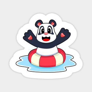 Panda Swimming Lifebuoy Magnet