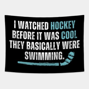 Funny Hockey Fans Pun Tapestry