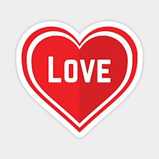 Love protected in hearts Magnet