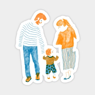 Happiness is family Magnet