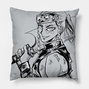 tengen uzui the sound hashira smiling Pillow