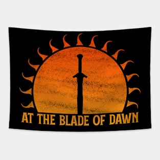 At the Blade of Dawn (Sunflame): Fantasy Design Tapestry