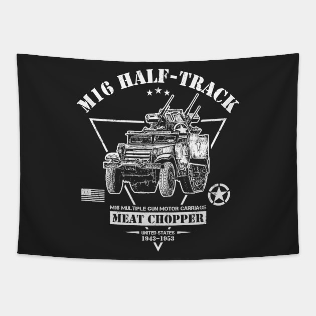 M16 Half-track Tapestry by Military Style Designs