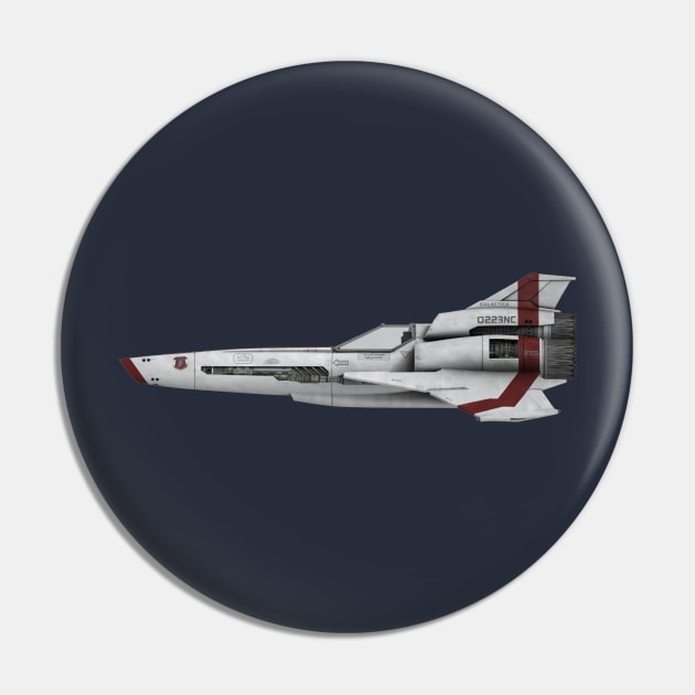 Battlestar Galactica Viper - Classic Skin Pin by Jaguir