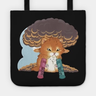 Tater Tot Cat  keep going out of spite Boom Boom Tote