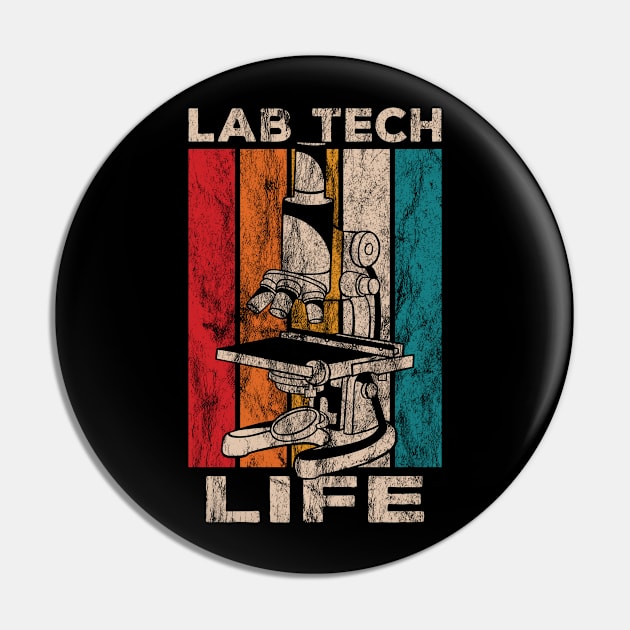 Lab Tech Life Assistant Laboratory Biology Lover Pin by Funnyawesomedesigns