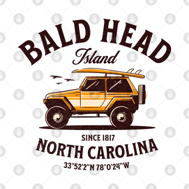 Bald Head Island, NC Surfboard Vacationing by Contentarama