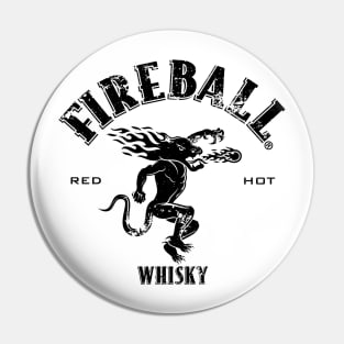 Fireball Red Hot - Vintage Distressed Pin