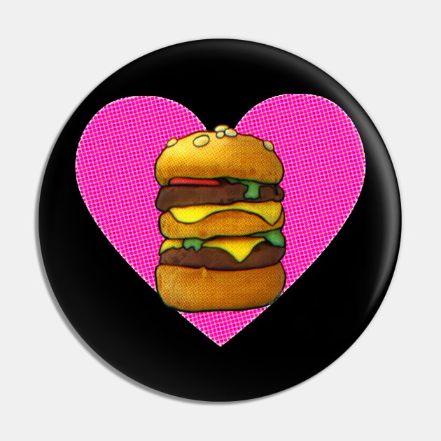 Burger Lover Pin by ROLLIE MC SCROLLIE