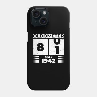 Oldometer 81 Years Old Born In May 1942 Phone Case