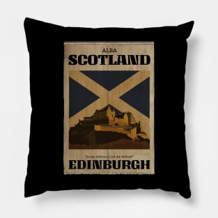 make a journey to Scotland Pillow