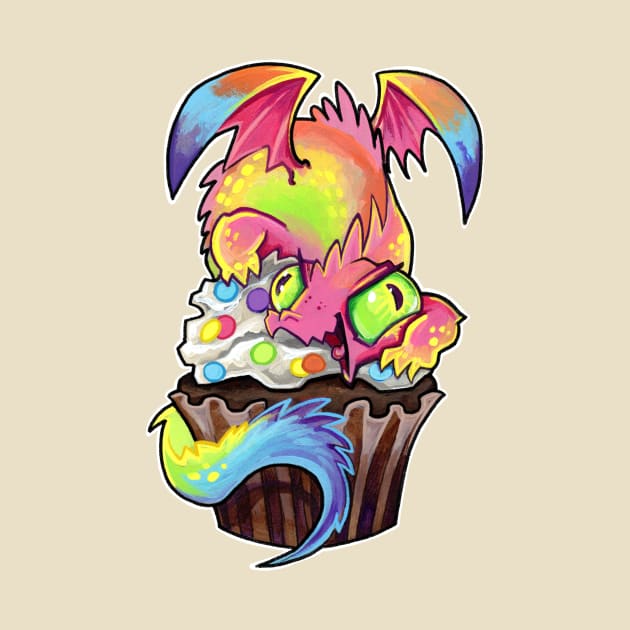 Cupcake dragon pastel sir hissalot by BiancaRomanStumpff