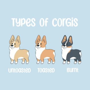 Types of Corgis T-Shirt